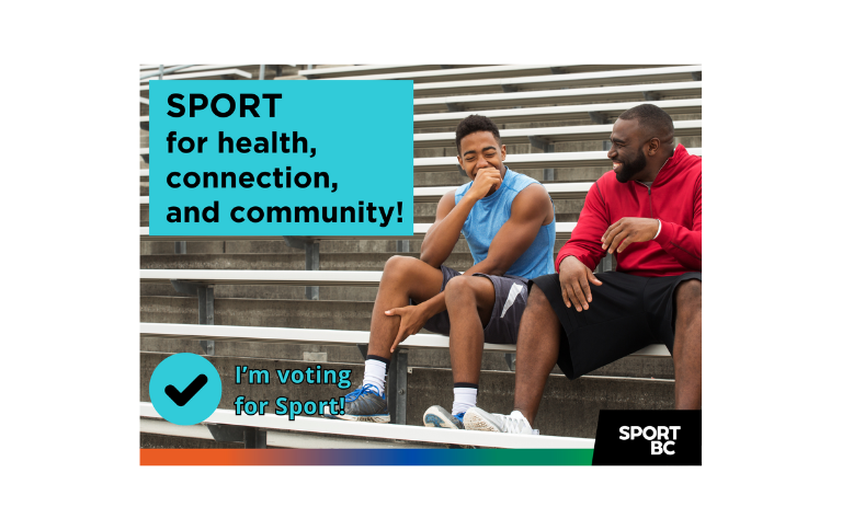 We’re voting for Sport – for health, connection, and community!